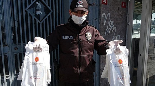 Maske ve kolonya dağıtımına başlandı