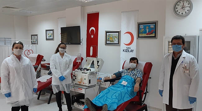 SAMSUN'DA KORONA VİRÜSÜNE KARŞI 3’ÜNCÜ ‘İMMÜN PLAZMA’ BAĞIŞÇISI