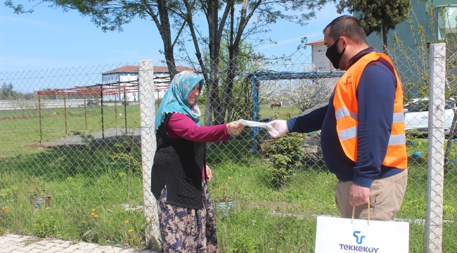 Tekkeköy Belediyesi’nden tüm ilçe halkına maske