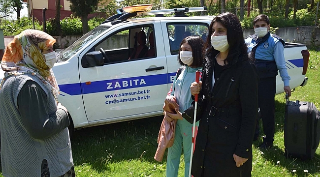 Ailesine belediye kavuşturdu