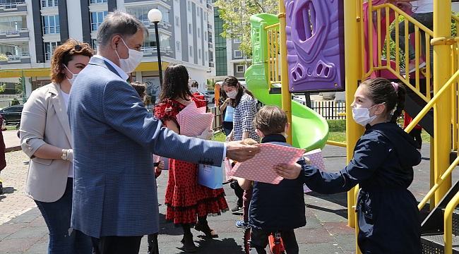 Atakum parklarında çocuk cıvıltısı