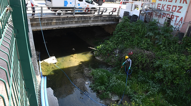 Büyükşehir’den ‘larva’ ilaçlaması