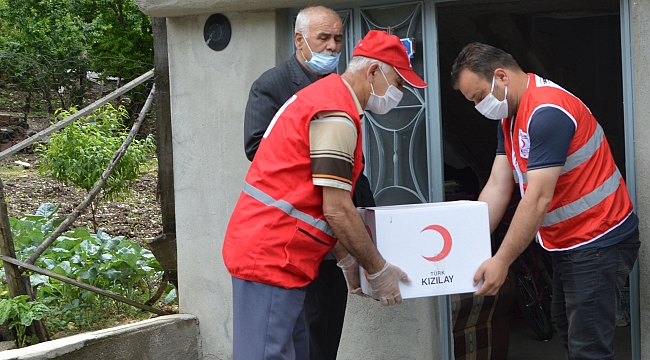 Gazilere gıda yardımı