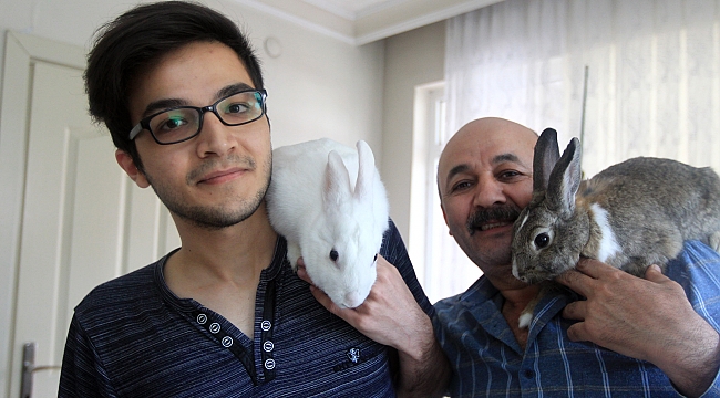 Korona günlerini tavşanlarıyla geçiriyorlar
