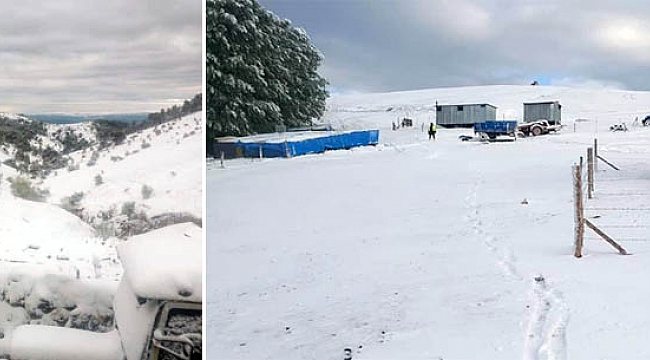Samsun'a mayıs ayında kar sürprizi