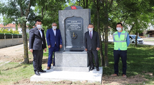 Şehit için hayrat çeşmesi