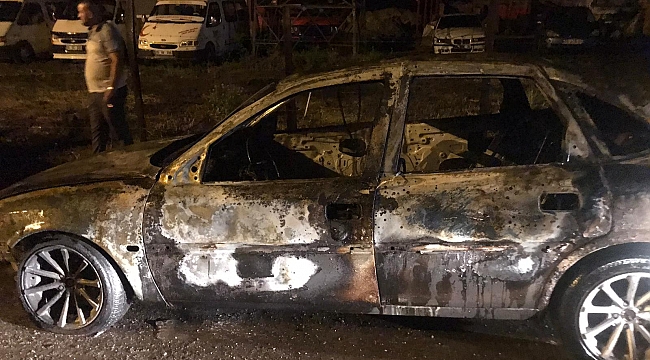 Seyir halindeyken alev aldı