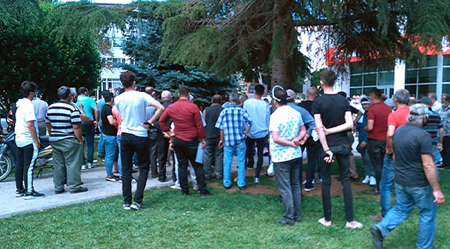 Bafra'da yumruk yumruğa kavga