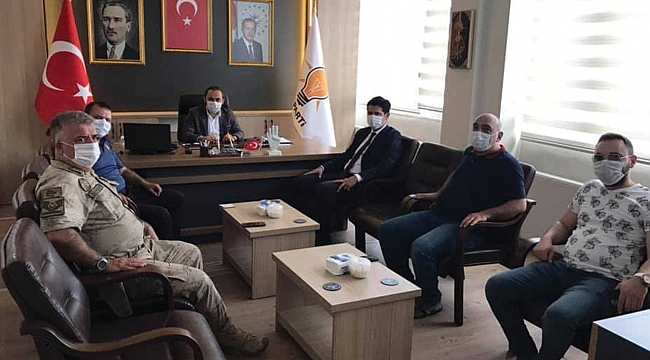 Kaymakamdan AK Partili başkana ziyaret