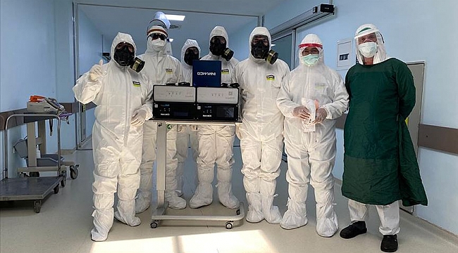 Kovid-19 hastasına Türk Işın Tedavisi 