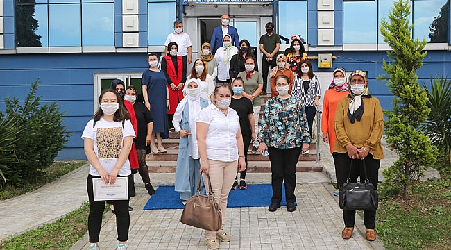 Maske üretene teşekkür belgesi