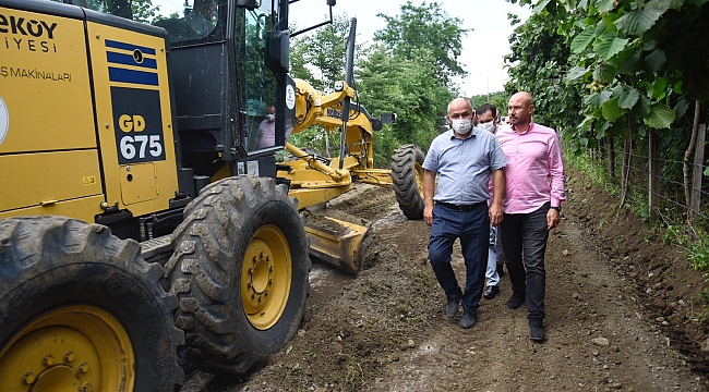 Tekkeköy'e beton yol müjdesi