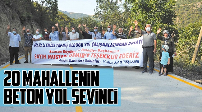 20 mahallenin beton yol sevinci