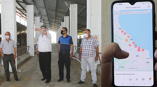 Atakum’da ‘kurban’ için dijital harita