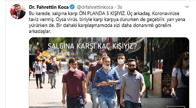 Bakan Koca’dan fotoğraflı uyarı 