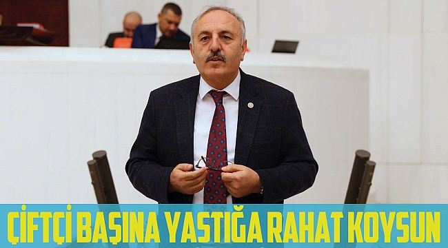 Çiftçi başını yastığa rahat koysun