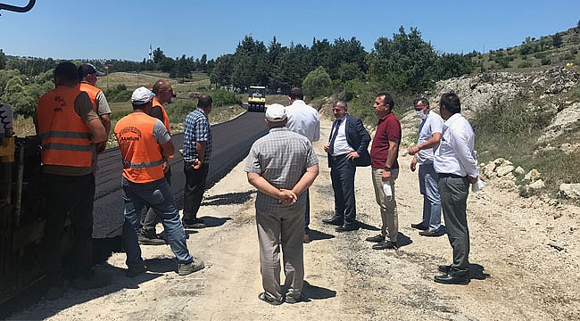 Havza'da asfaltlama çalışmaları sürüyor