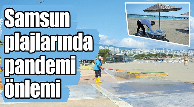 Samsun plajlarında pandemi önlemi