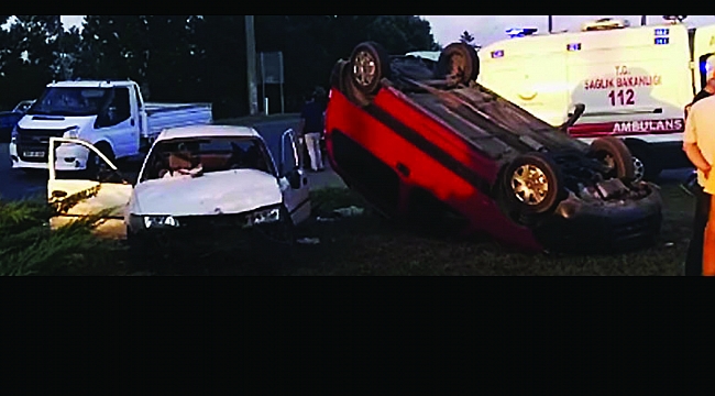 1'İ AĞIR 6 YARALI Çarşamba'da feci kaza 