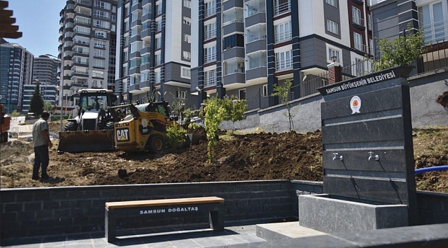 Şehit polisin anısına çeşme