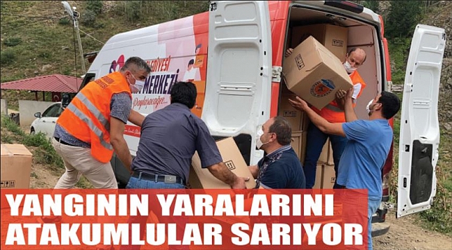 YANGININ YARALARINI ATAKUMLULAR SARIYOR
