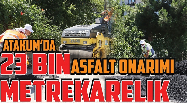 Atakum’da 23 bin metrekarelik asfalt onarımı