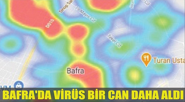 BAFRA'DA VİRÜS BİR CAN DAHA ALDI
