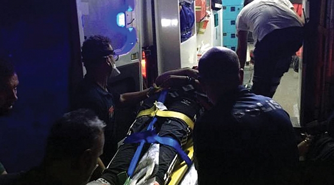 Bisikletle ırmağa düştü