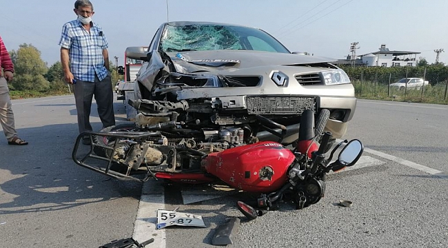 Çarşamba'da trafik kazası: 2 yaralı