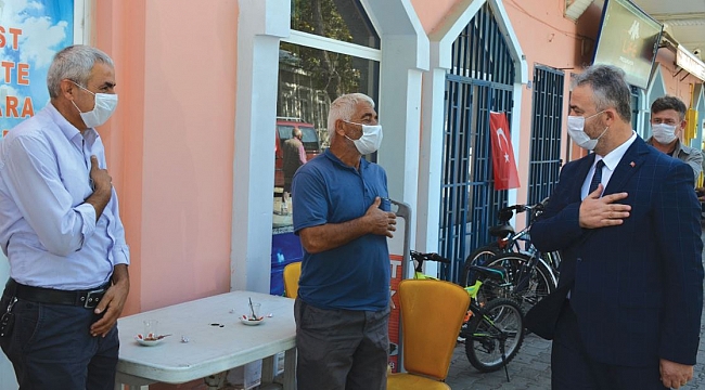 Esnafın önerilerini dinledi