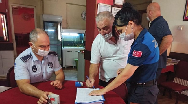 İlkadım'da geniş çaplı  korona denetimi