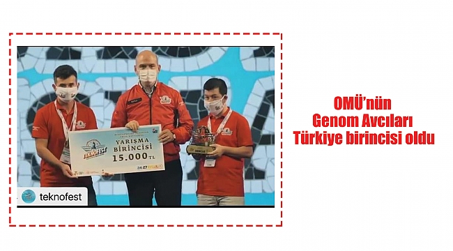 OMÜ’nün Genom Avcıları Türkiye birincisi oldu