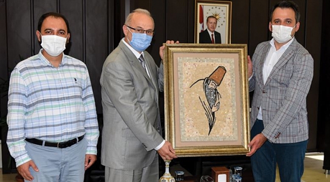 Rektör Ünal’ın  misafiri oldular