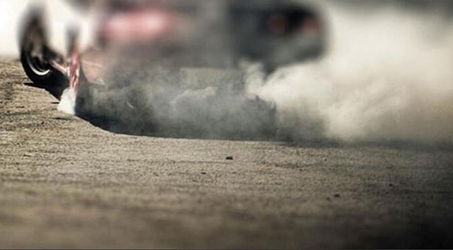 Samsun'da ‘drift’ şov:10 dakika sürdü 