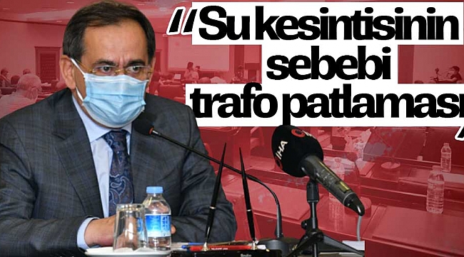 Su kesintisinin sebebi trafo patlaması