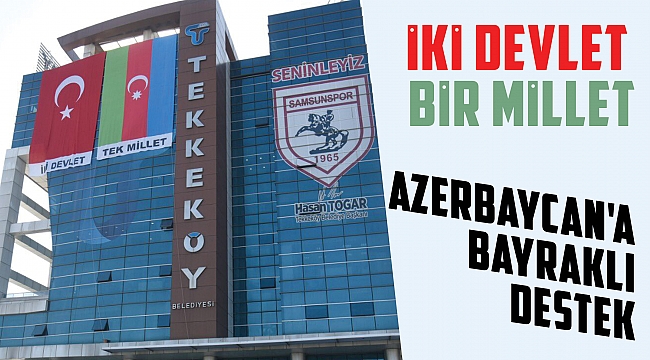 Azerbaycan'a bayraklı destek 