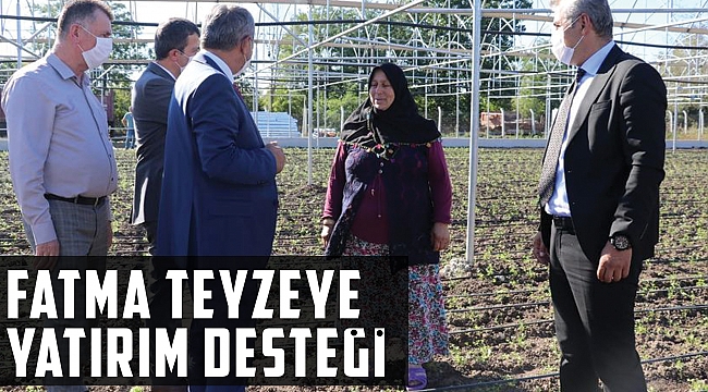 Fatma teyzeye yatırım desteği