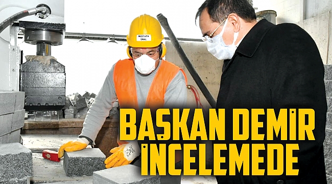 Başkan Demir incelemede