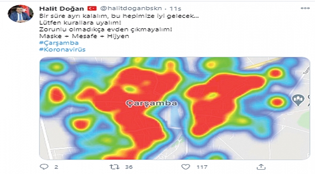 Başkandan Çarşamba’ya uyarı