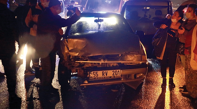 7 araç birbirine girdi