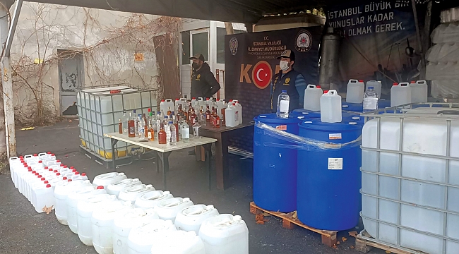 9 ilde sahte alkollü içki operasyonu