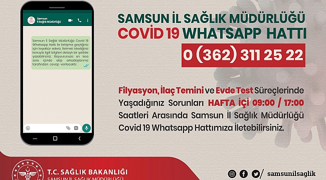 Kovid-19 WhatsApp Hattı hizmette