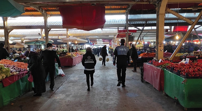 Pazar yerlerinde virüse geçit yok