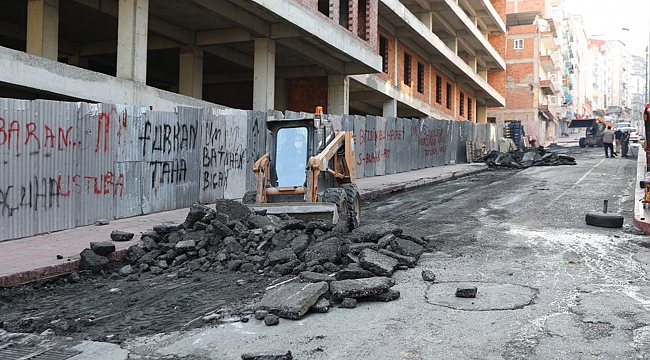 Sahada çalışmalarına devam ettiler