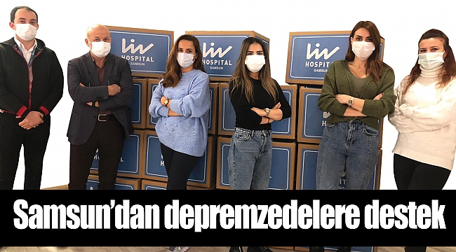 Samsun’dan depremzedelere destek