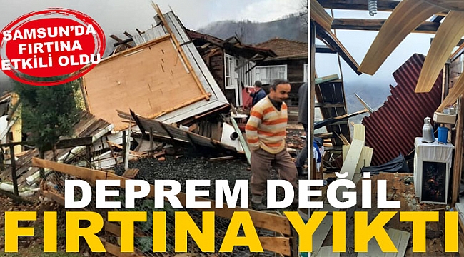 Fırtına yıktı geçti