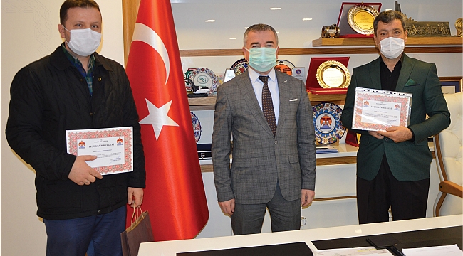 Gassallara teşekkür belgesi