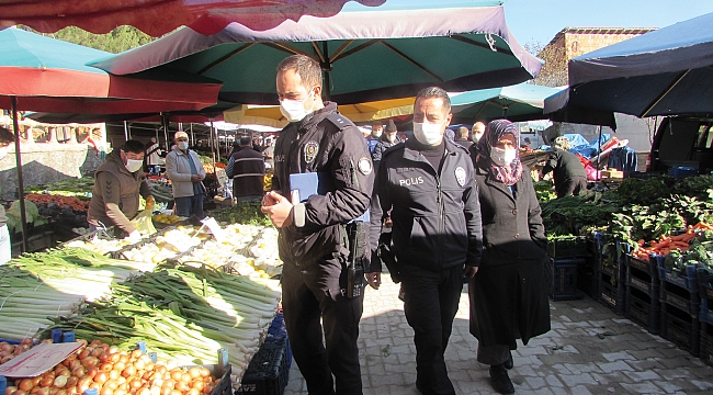 Halk pazarına virüs denetimi