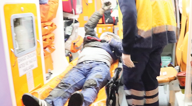 Hemzemin geçitte tramvay çarptı