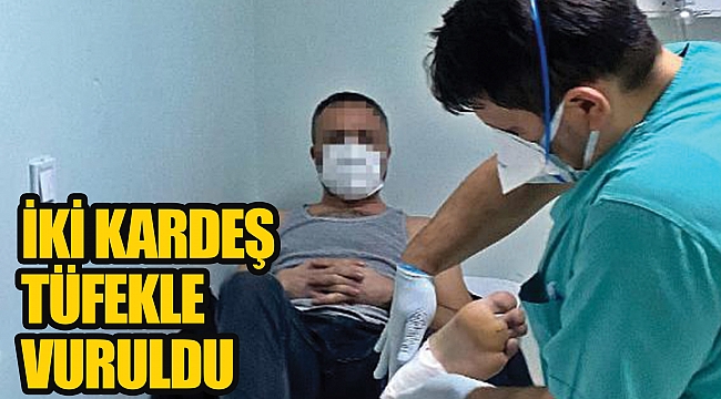 İki kardeş tüfekle vuruldu